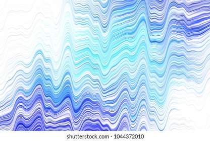 Light BLUE vector template with liquid shapes. Glitter abstract illustration with wry lines. Marble design for your web site.