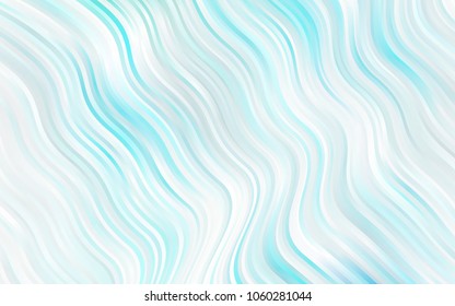 Light BLUE vector template with liquid shapes. Blurred geometric sample with gradient bubbles.  Textured wave pattern for backgrounds.