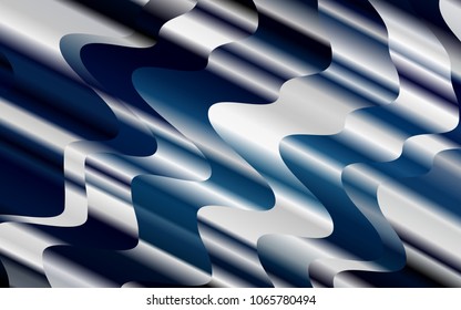 Light BLUE vector template with liquid shapes. Creative illustration in halftone marble style with gradient. A new texture for your  ad, booklets, leaflets.