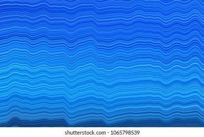 Light BLUE vector template with liquid shapes. Colorful abstract illustration with gradient lines. A completely new template for your business design.