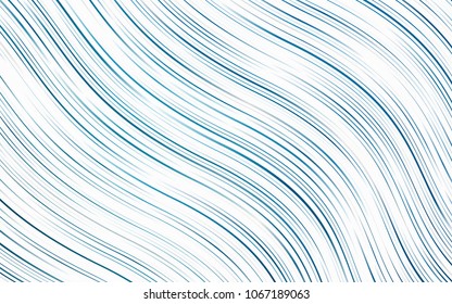 Light BLUE vector template with liquid shapes. Glitter abstract illustration with wry lines. A completely new marble design for your business.