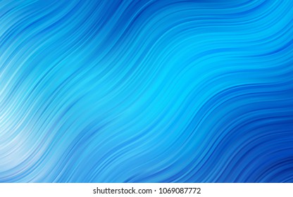 Light BLUE vector template with liquid shapes. Blurred geometric sample with gradient bubbles.  Marble design for your web site.