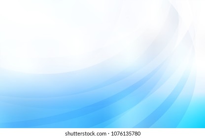 Light BLUE vector template with liquid shapes. Shining illustration, which consist of blurred lines, circles. Brand-new design for your ads, poster, banner.