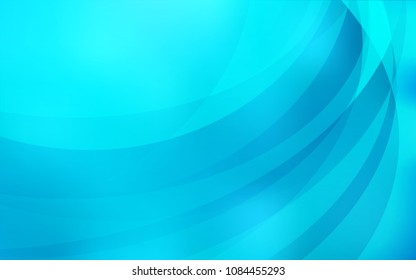 Light BLUE vector template with liquid shapes. Creative illustration in halftone marble style with gradient. Brand-new design for your ads, poster, banner.