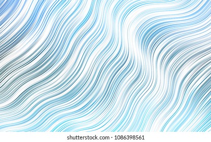 Light BLUE vector template with liquid shapes. A completely new color illustration in marble style. A completely new marble design for your business.