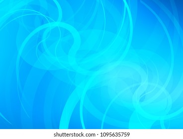 Light BLUE vector template with liquid shapes. Colorful abstract illustration with gradient lines. Pattern for your business design.