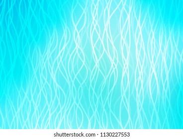 Light BLUE vector template with liquid shapes. Blurred geometric sample with gradient bubbles.  Pattern for your business design.