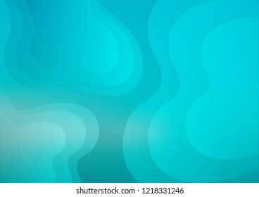 Light BLUE vector template with liquid shapes. Colorful abstract illustration with gradient lines. Brand new design for your ads, poster, banner.