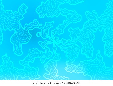 Light BLUE vector template with liquid shapes. Colorful abstract illustration with gradient lines. Marble style for your business design.