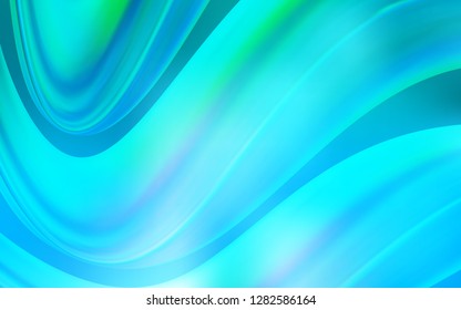 Light BLUE vector template with liquid shapes. Brand new colored illustration in marble style with gradient. Marble design for your web site.