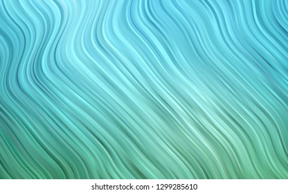 Light BLUE vector template with liquid shapes. Creative illustration in halftone marble style with gradient. Brand new design for your ads, poster, banner.