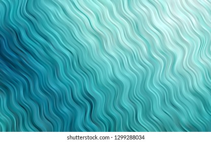 Light BLUE vector template with liquid shapes. Creative illustration in halftone marble style with gradient. Brand new design for your ads, poster, banner.