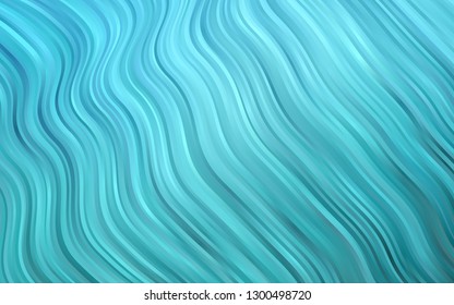 Light BLUE vector template with liquid shapes. A vague circumflex abstract illustration with gradient. Textured wave pattern for backgrounds.