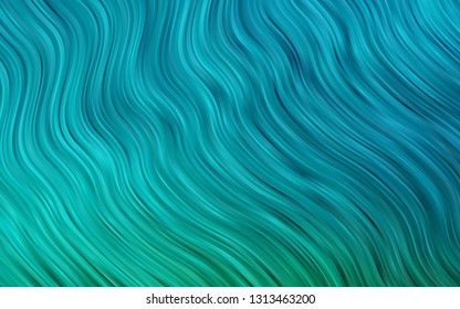 Light BLUE vector template with liquid shapes. Colorful abstract illustration with gradient lines. The best blurred design for your business.