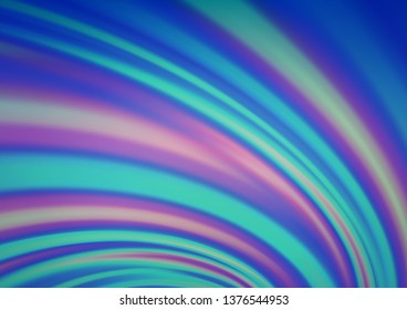 Light BLUE vector template with liquid shapes. Shining crooked illustration in marble style. Brand new design for your ads, poster, banner.