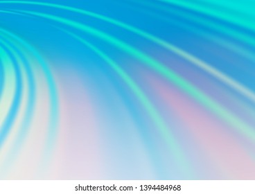 Light BLUE vector template with liquid shapes. Colorful abstract illustration with gradient lines. Marble design for your web site.