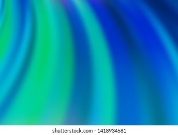 Light BLUE vector template with liquid shapes. A completely new color illustration in marble style. Pattern for your business design.