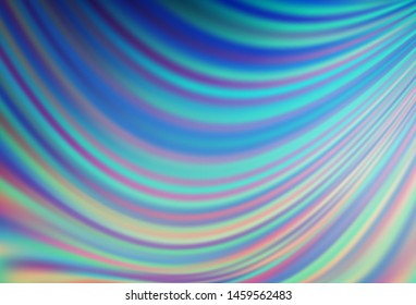 Light BLUE vector template with liquid shapes. An elegant bright illustration with gradient. The template for cell phone backgrounds.