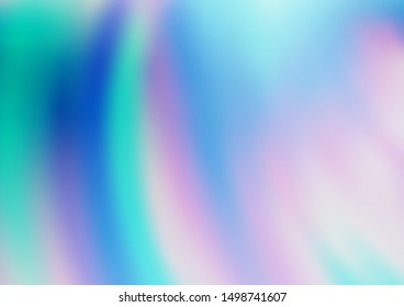 Light BLUE vector template with liquid shapes. A vague circumflex abstract illustration with gradient. Pattern for your business design.
