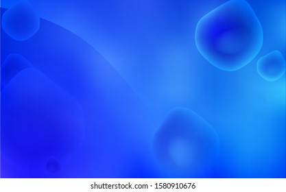 Light BLUE vector template with liquid shapes. An elegant bright illustration with gradient. A completely new template for your business design.