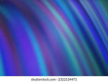 Light BLUE vector template with liquid shapes. Blurred geometric sample with gradient bubbles.  The elegant pattern for brand book.