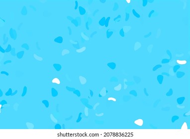 Plantilla de vector BLUE claro con formas memphis. Ilustración simple y colorida con formas abstractas de gradiente. Diseño moderno para su tarjeta de visita.