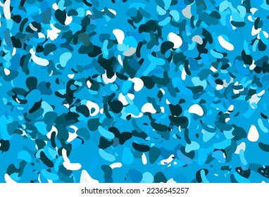 Light BLUE vector template with memphis shapes. Simple colorful illustration with abstract gradient shapes. Elegant design for wallpapers.