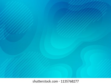 Light BLUE vector template. Modern geometrical abstract illustration with staves. The pattern can be used for busines ad, booklets, leaflets