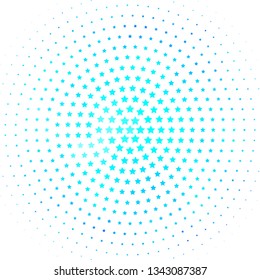 Light BLUE vector template with neon stars. Shining colorful illustration with small and big stars. Best design for your ad, poster, banner.