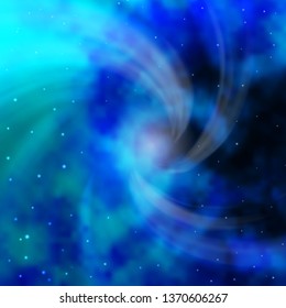 Light BLUE vector template with neon stars. Colorful illustration with abstract gradient stars. Best design for your ad, poster, banner.