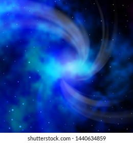 Light BLUE vector template with neon stars. Blur decorative design in simple style with stars. Pattern for websites, landing pages.
