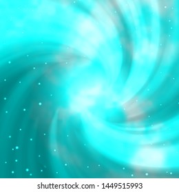 Light BLUE vector template with neon stars. Colorful illustration in abstract style with gradient stars. Theme for cell phones.
