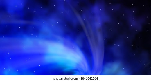 Light BLUE vector template with neon stars. Colorful illustration with abstract gradient stars. Pattern for new year ad, booklets.