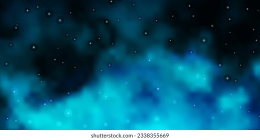 Leuchtende BLAU-Vektorvorlage mit Neonstern. Dekorative Illustration mit Sternen auf abstrakter Vorlage. Design für Ihre Unternehmenswerbung.