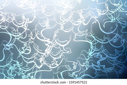 Light BLUE vector template with organic peppers. Decorative shining illustration with peppers on abstract template. Pattern for ads of breakfast, lunch, dinner.