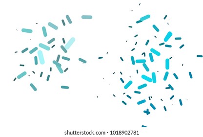Light BLUE vector template with repeated sticks. Glitter abstract illustration with colored sticks. The template can be used as a background.