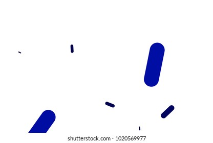 Light BLUE vector template with repeated sticks. Capsules on blurred abstract background with gradient. The pattern can be used as ads, poster, banner for medicine.