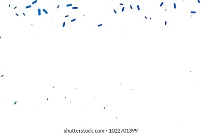 Light BLUE vector template with repeated sticks. Shining colored illustration with rounded stripes. The pattern can be used for medical ad, booklets, leaflets