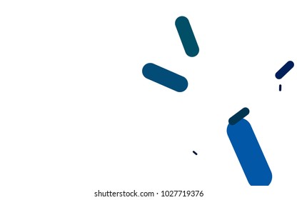 Light BLUE vector template with repeated sticks. Decorative shining illustration with lines on abstract template. The pattern can be used for websites.
