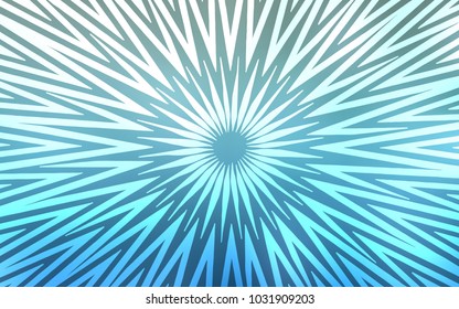 Light BLUE vector template with repeated sticks. Shining colored illustration with sharp stripes. Pattern for ads, posters, banners.