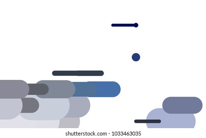 Light BLUE vector template with repeated sticks. Glitter abstract illustration with colored sticks. Smart design for your business advert.