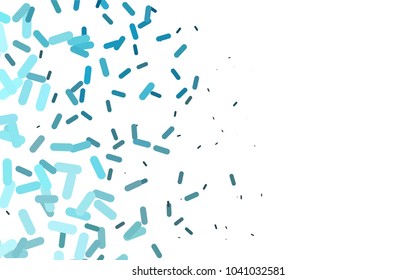 Light BLUE vector template with repeated sticks. Modern geometrical abstract illustration with staves. 