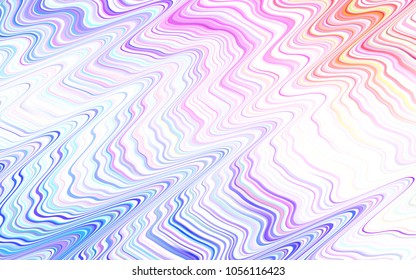 Light BLUE vector template with repeated sticks. Lines on blurred abstract background with gradient. Smart design for your business advert.