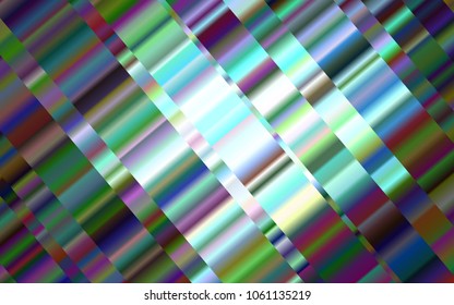 Light BLUE vector template with repeated sticks. Glitter abstract illustration with colored sticks. Smart design for your business advert.