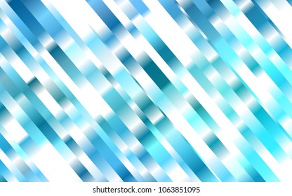 Light BLUE vector template with repeated sticks. Shining colored illustration with narrow lines. The template can be used as a background.