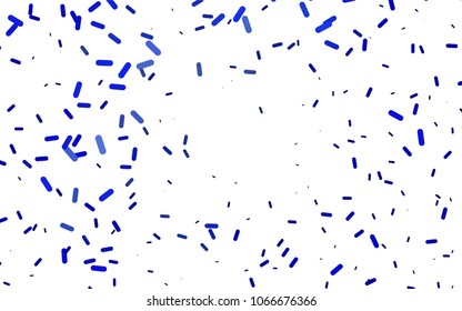 Light BLUE vector template with repeated sticks. Blurred decorative design in simple style with lines. The pattern can be used for medical ad, booklets, leaflets