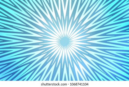 Light BLUE vector template with repeated sticks. Shining colored illustration with sharp stripes. Best design for your ad, poster, banner.