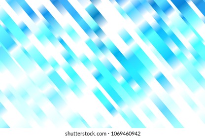 Light BLUE vector template with repeated sticks. Glitter abstract illustration with colored sticks. The pattern can be used as ads, poster, banner for commercial.