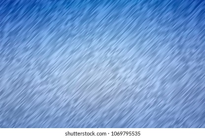 Light BLUE vector template with repeated sticks. Modern geometrical abstract illustration with staves. The pattern can be used for busines ad, booklets, leaflets