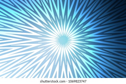 Light BLUE vector template with repeated sticks. Shining colored illustration with sharp stripes. Pattern for your busines websites.